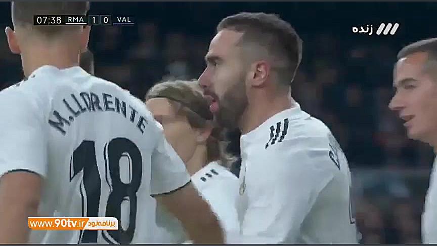 خلاصه بازی رئال مادرید 2  والن...