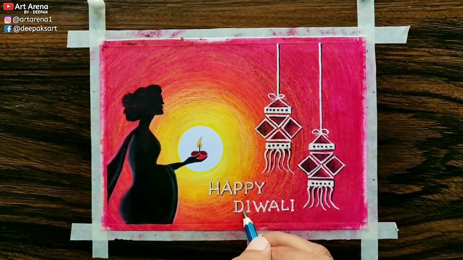 Diwali Art Print by Raje Mathur - Pixels