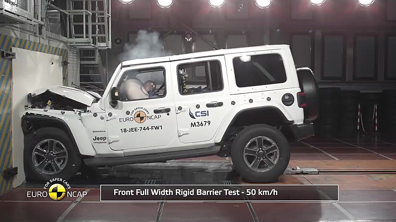 تست تصادف جیپ رانگلر  یورو انک...