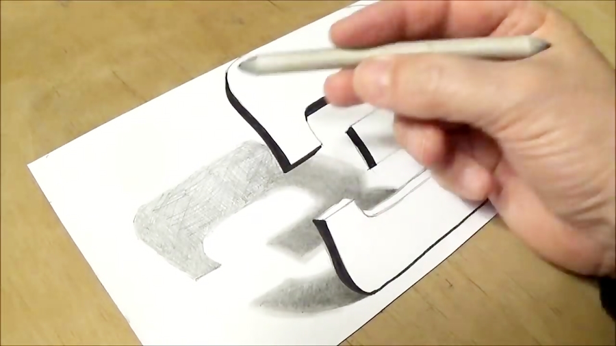 How to Draw Number 3 - Drawing Number Three in 3D on Paper with Pencil ...