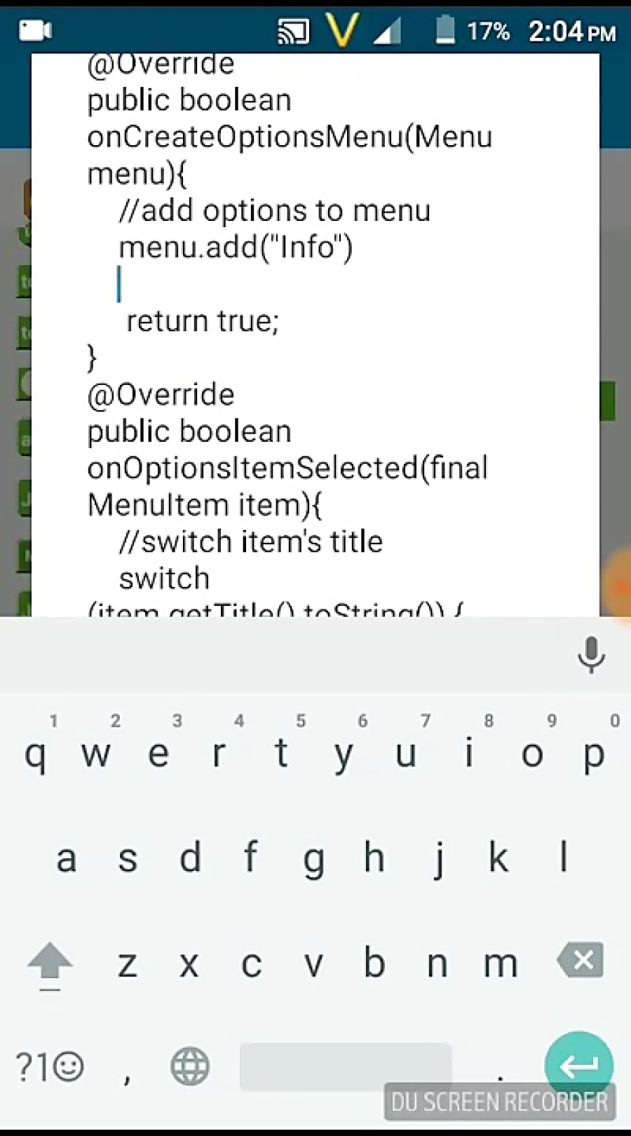 Adding option menu in ActionBar for sketchware developers.