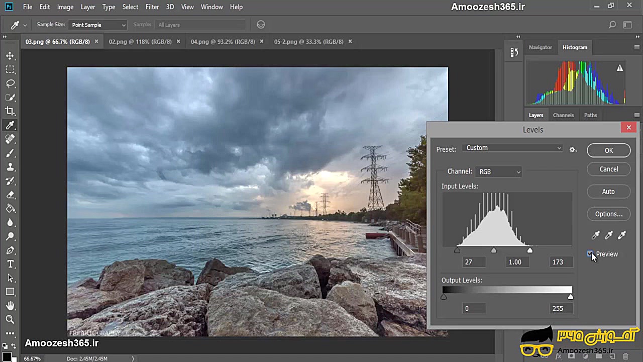 تکنیک اصلاح رنگ و نور تصاویر ب...