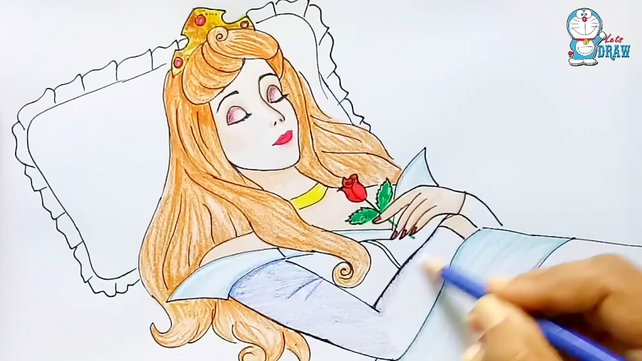 How To Draw Sleeping Beauty Step By Step 