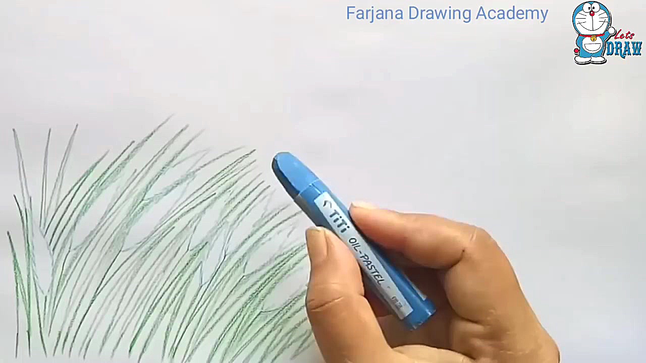 How to draw scenery of autumn...