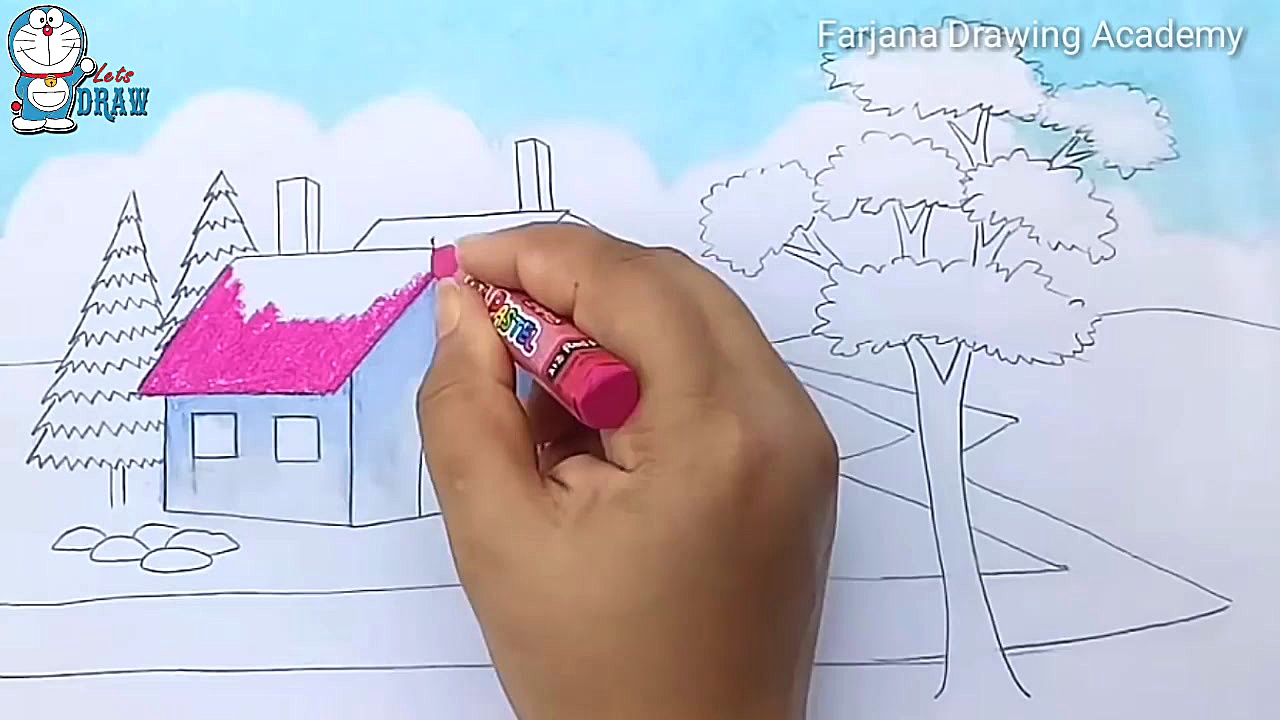 How to draw a beautiful landsc...