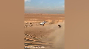 لامبورگینی اوروس در بیابان