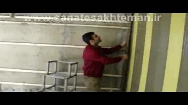 مراحل نصب دیوارپوش