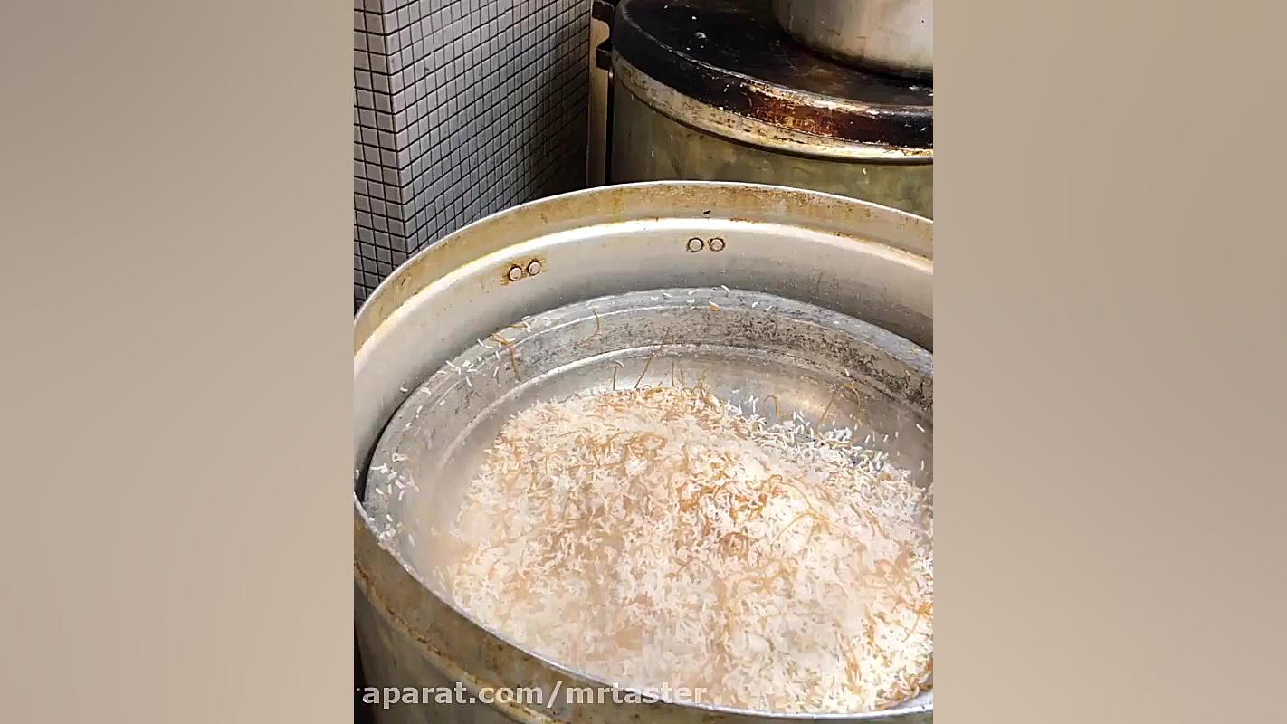 رشته پلو رستوران چراغان با زیر...