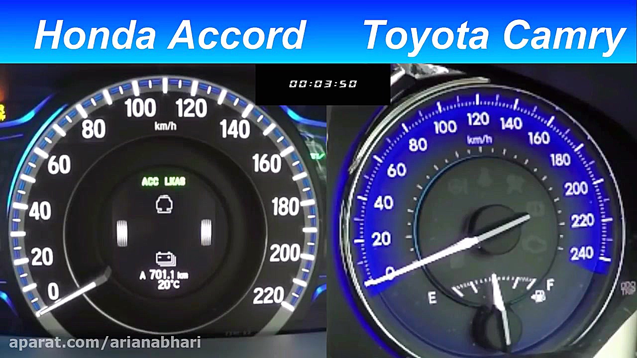 مقایسه فنی تویوتا کمری و هوندا...