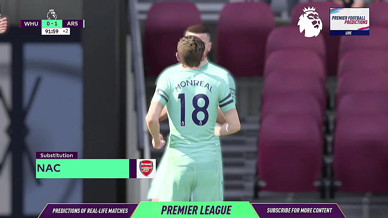 گیم پلی وستهام و آرسنال