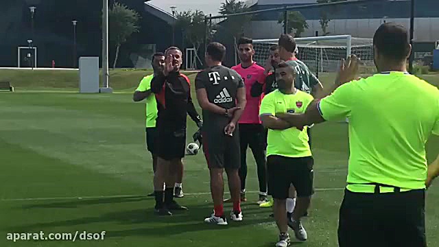 مانوئل نویر در تمرین پرسپولیس