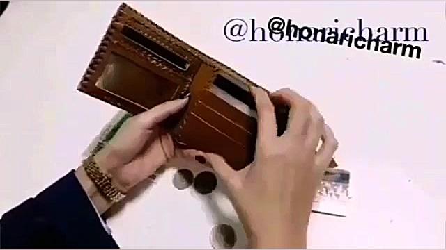 کیف پول جیبی مردانه چرمی