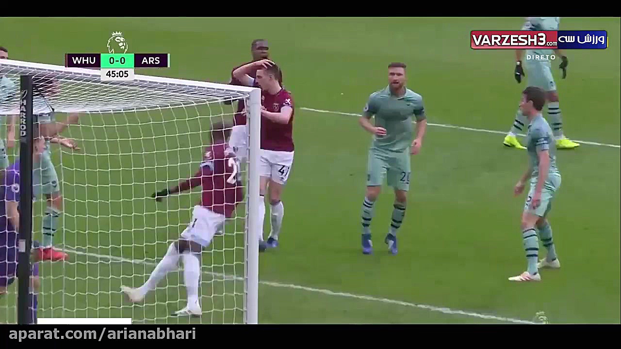 نتیجه نهایی وستهام 1  0 آرسنال