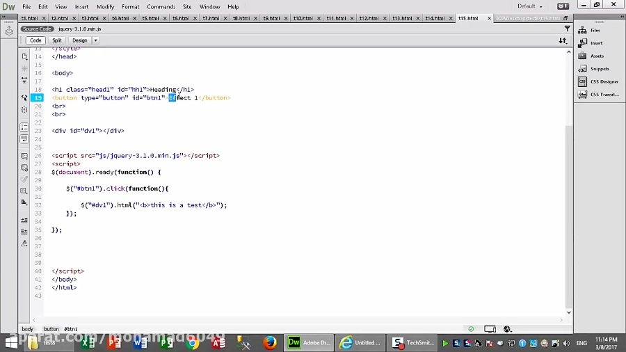 فیلم آموزش جاوا اسکریپت ( javascript ) جلسه 16-16