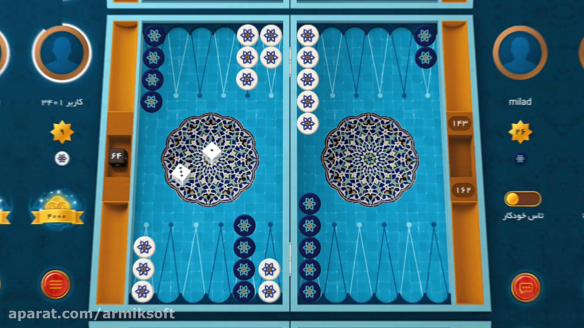 تخته باز  تخته نرد آنلاین (بدو...