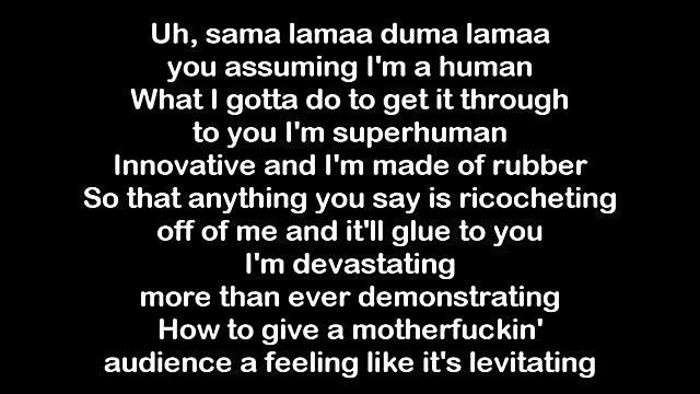 متن اهنگ Rap God