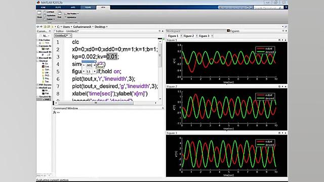 شبیه ساز مدل فنر دمپر