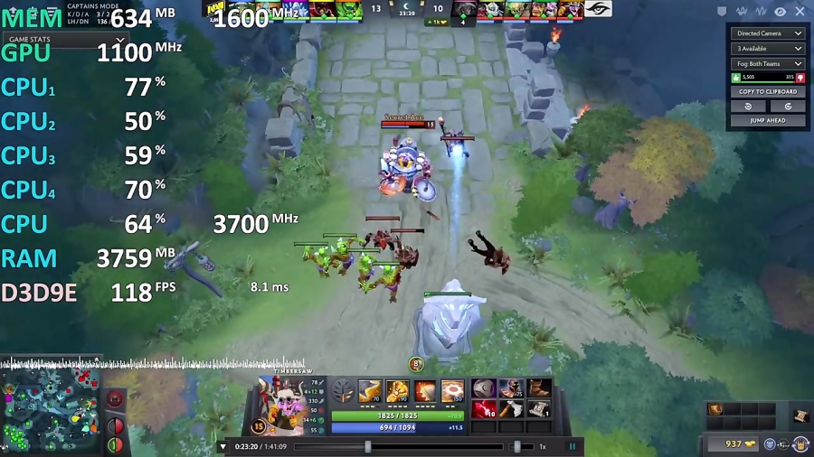 Ryzen 3 2200G Review Dota 2 Ga...