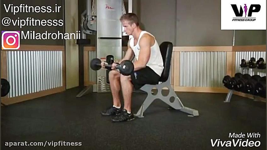 ساعد با هالتر نشسته