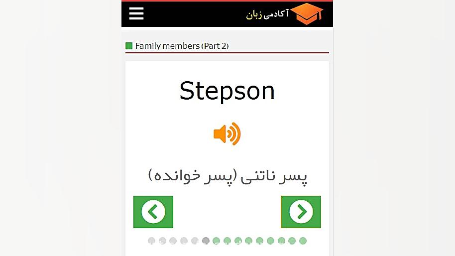 اسامی اعضای خانواده (Family me...
