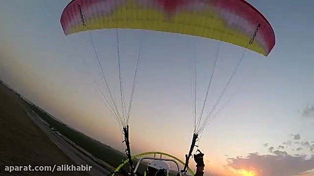 پرواز پاراموتور محمد علی خبیر
