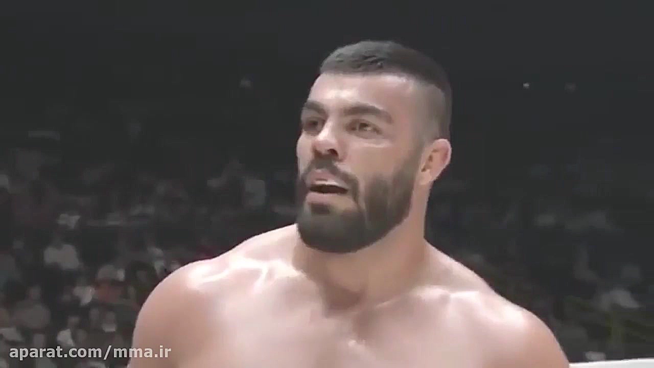 مبارزه mma  امیر علی اکبری