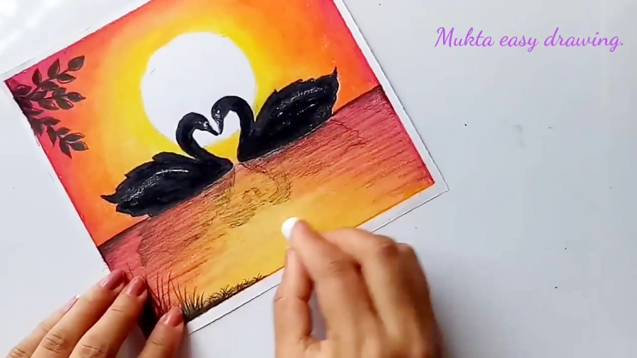 How to draw Sunset Scenery for Beginners with Oil Pastel step by step | Oil  pastel art, Oil pastel drawings easy, Oil pastel landscape