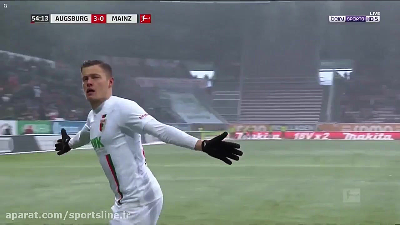 خلاصه بازی آگزبورگ 3  0 ماینتس...