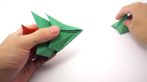 اوریگامی درخت کریسمس  آموزش سا...