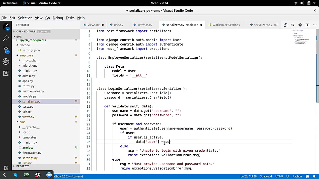 8 | Token authentication using...