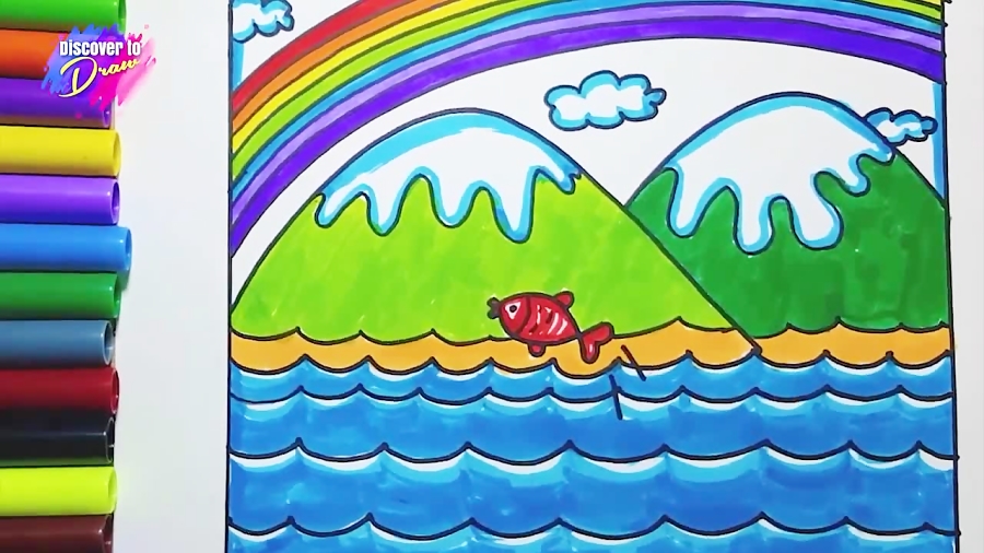 DIY Easy Rainbow Scenery Drawing! : 5 Steps - Instructables