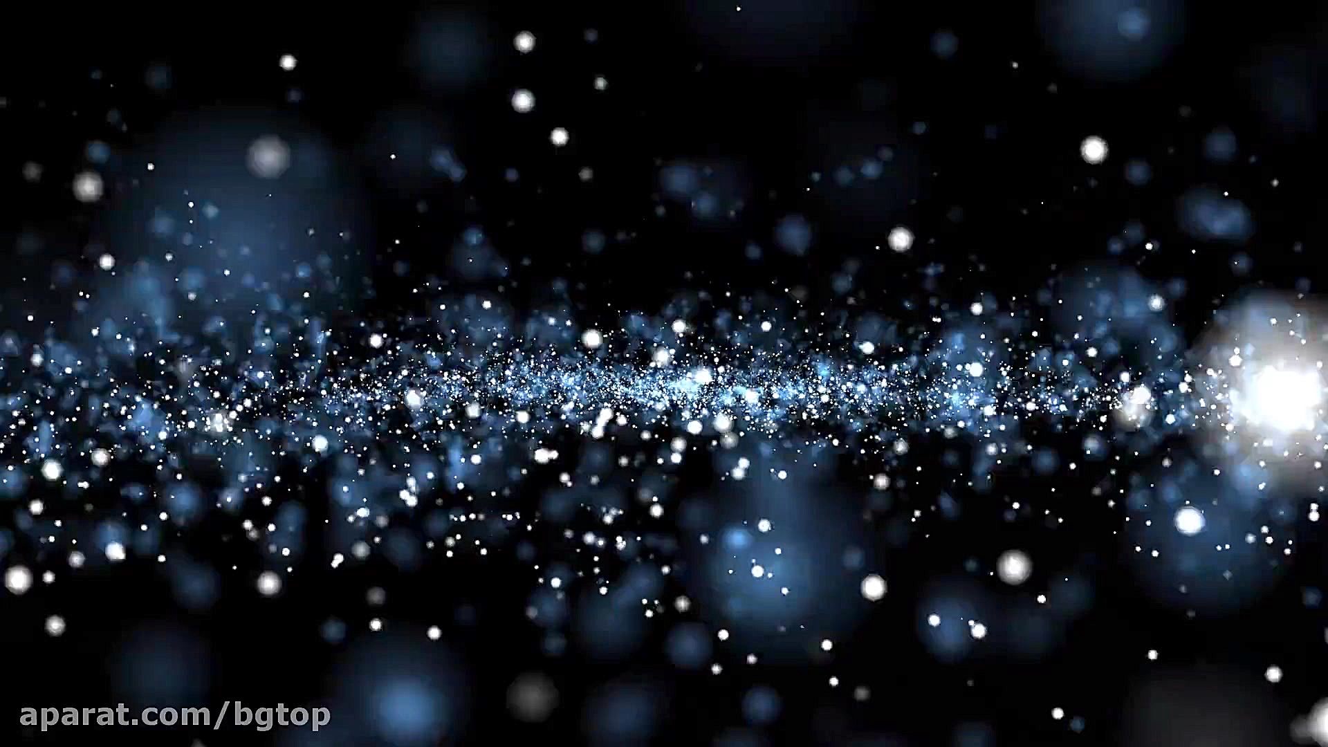 کلیپ پس زمینه ذرات