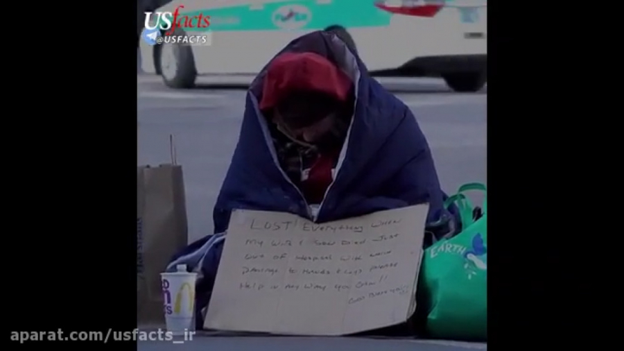 بی خانمان های آمریکا سرمای قطب...