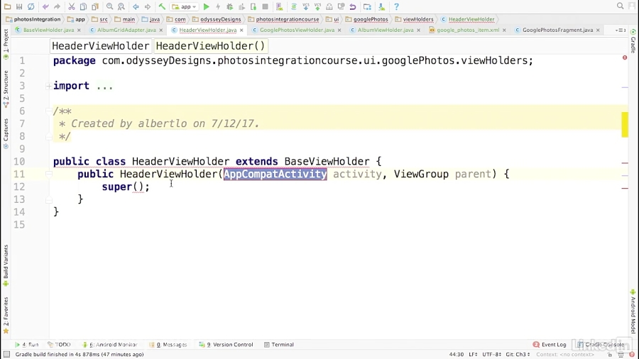 دانلود آموزش ﻿Android - پیاده سازی Header ViewHolder