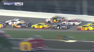 تصادف گروهی در مسابقه اتومبیلر...