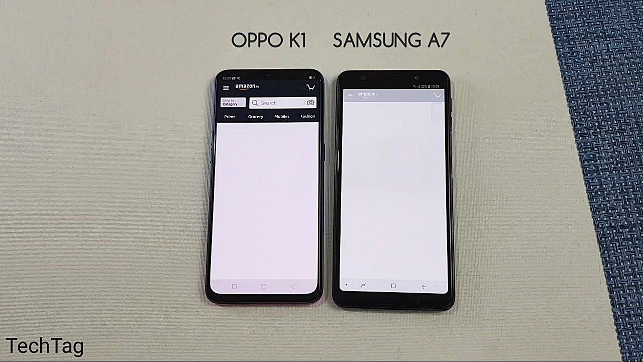 Oppo K1 vs Samsung A7 (2018) S...