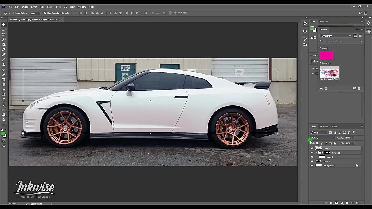 آموزش فتوشاپ طراحی ماشین How T...