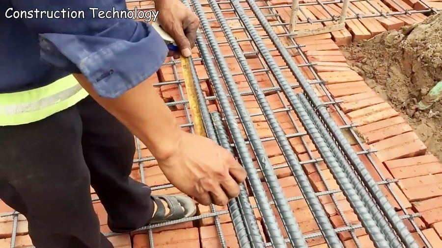 Techniques Install The Latest Iron Bars Construction Modern Foundation ...