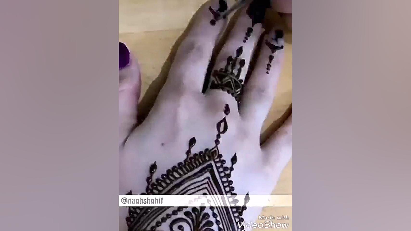 نقش حنا به سبک مراکشی