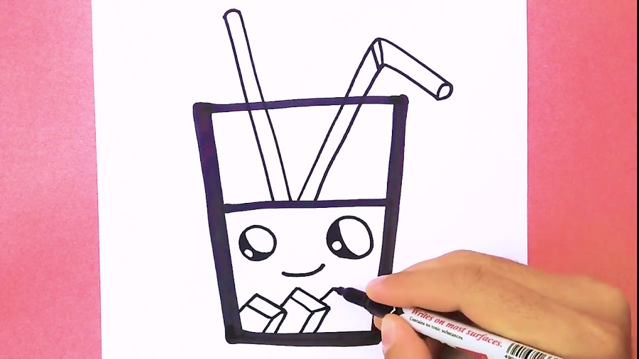 HOW TO DRAW A CUTE DRINK, DRAW CUTE THINGS 