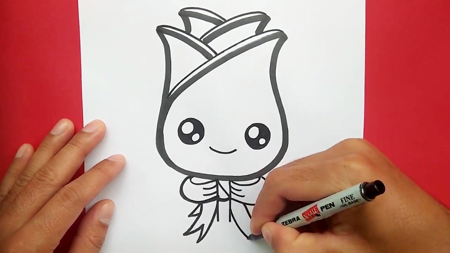 How to draw a Supper Cute Rose...