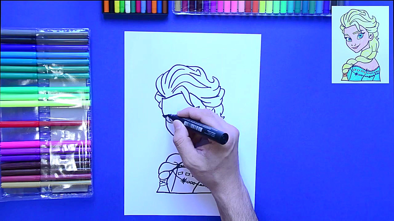 How to draw Princess Elsa from...