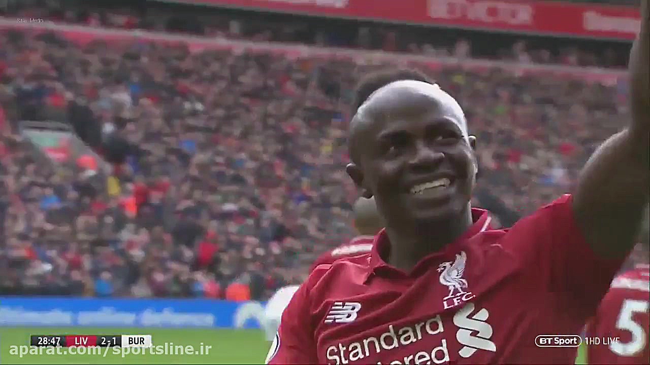 خلاصه بازی لیورپول 4  2 برنلی...