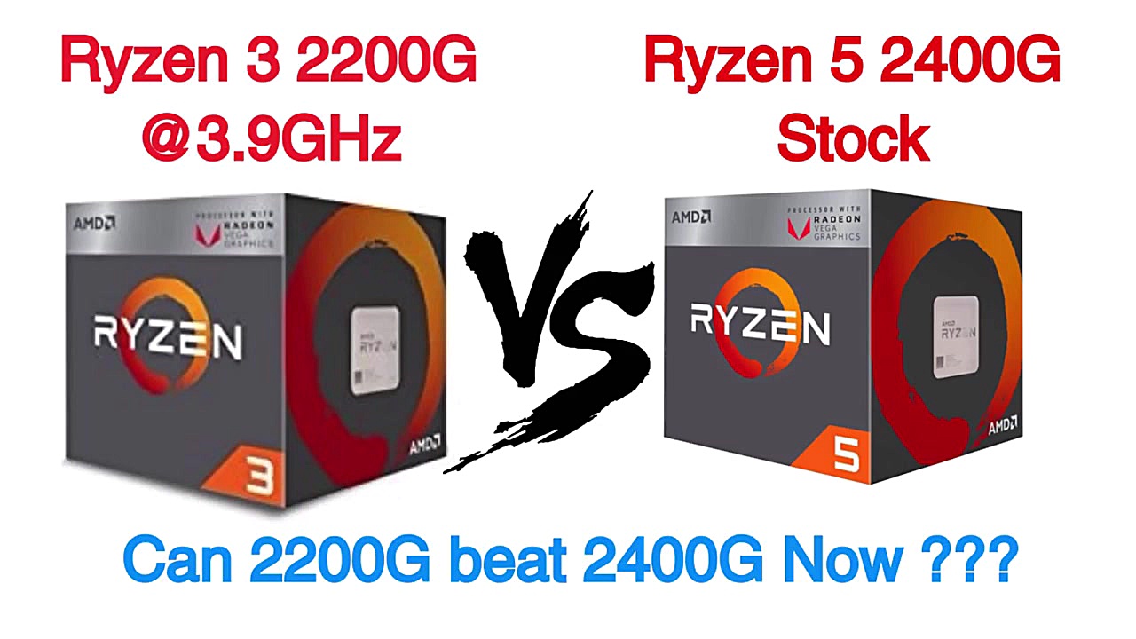 AMD Ryzen 3 2200G overclocked...