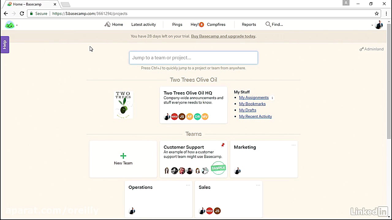 آموزش ﻿Basecamp  بررسی فعالیت...