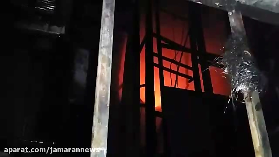 حریق شبانه در بازار تهران