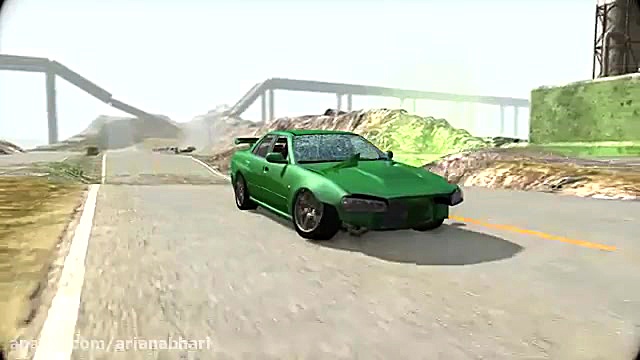 گیم پلی تصادفات بازی BeamNG Dr...