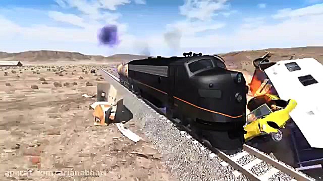 گیم پلی تصادفات بازی BeamNG Dr...