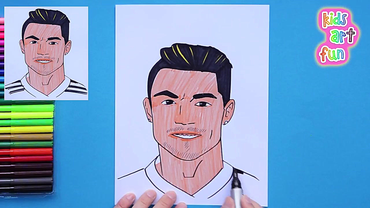 How to draw Ronaldo