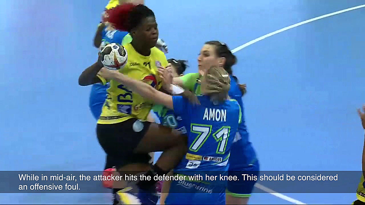 آموزش داوری هندبال (خطای مهاجم...